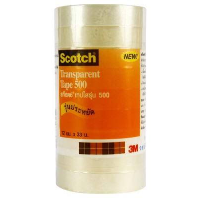 เทปใสแกน 1 นิ้ว Scotch 500 1/2 นิ้วx36 หลา