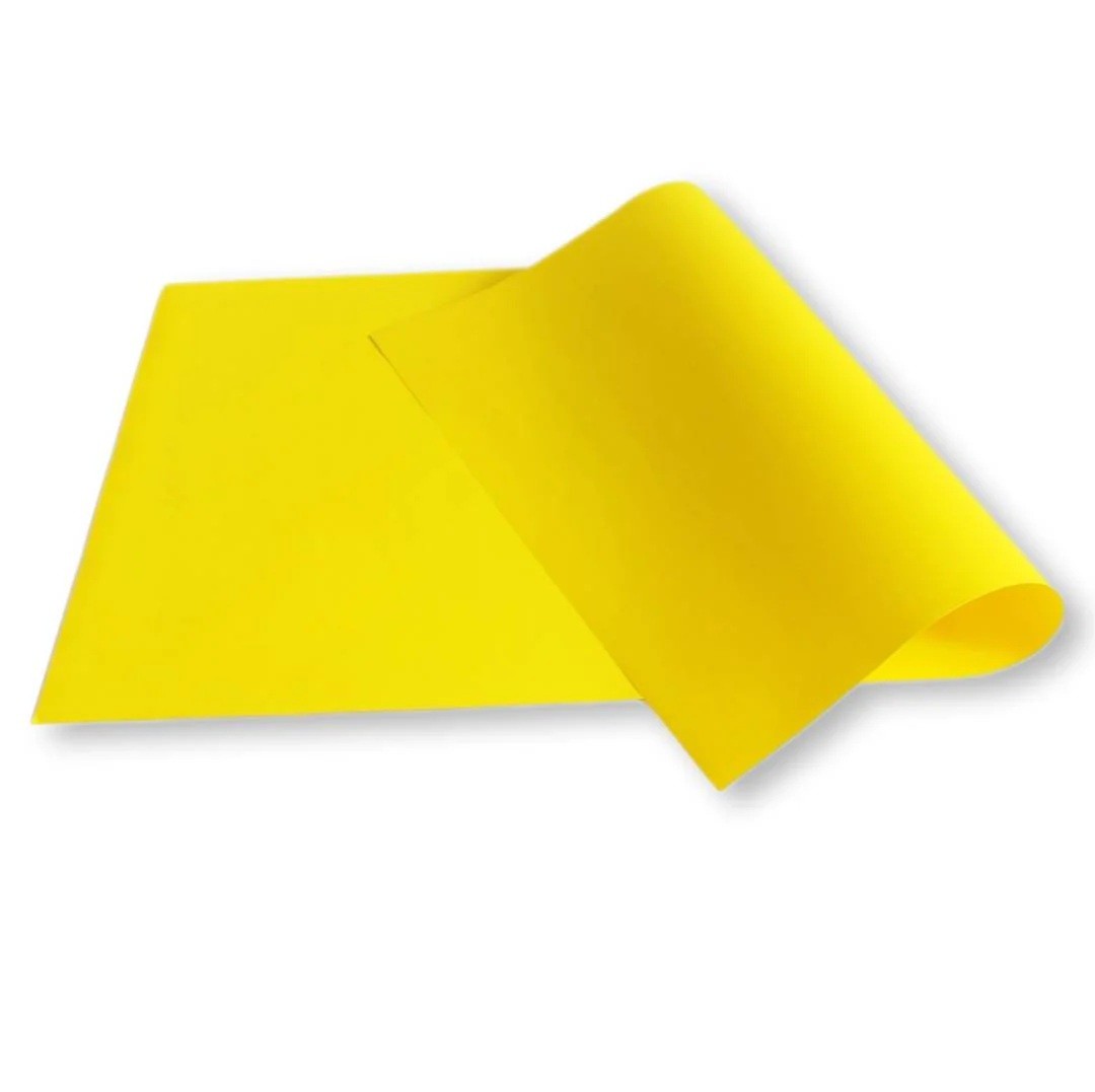 กระดาษโปสเตอร์สี 2 หน้า สีเหลือง