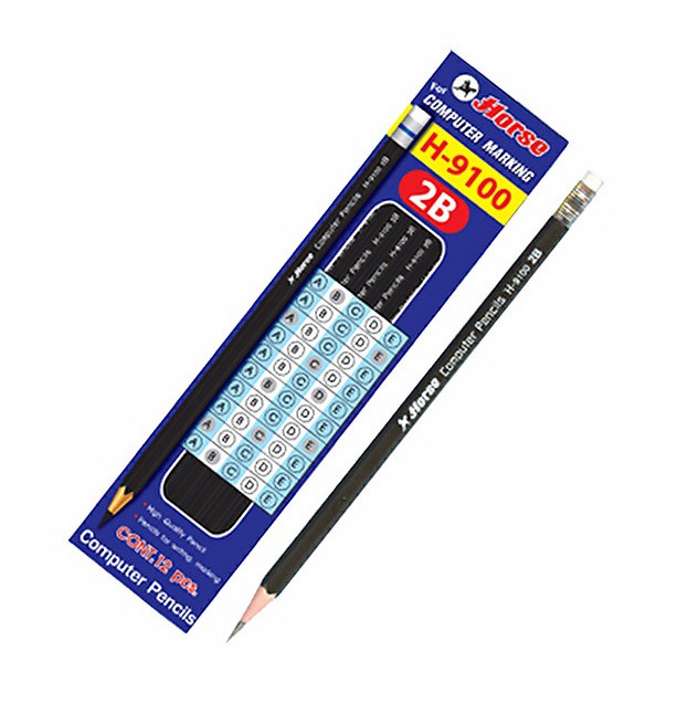 ดินสอดำ2B ตราม้า H-9100