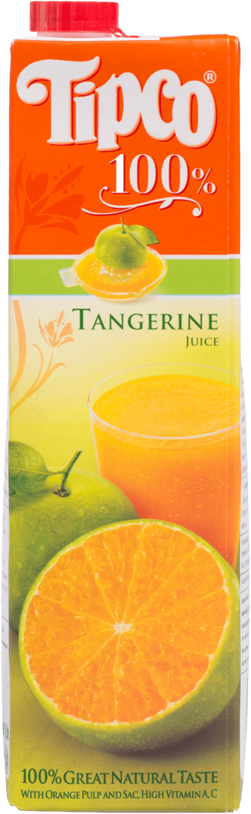 น้ำส้มเขียวหวาน 100% Tipco 1000 มล. (แพ็ค3กล่อง)